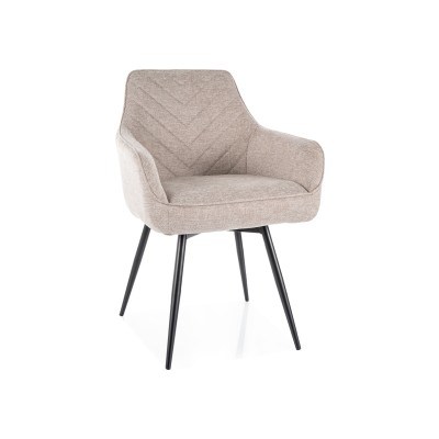 Стул SIGNAL SERVIO Brego 31 светло-бежевый/черный, поворотный